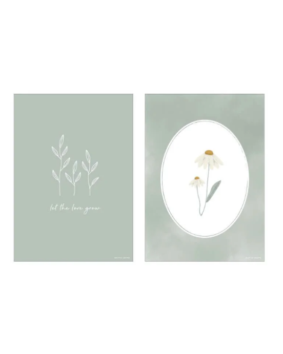 Little dutch Α3 αφισα doule sided prinτ flowers PW10810810