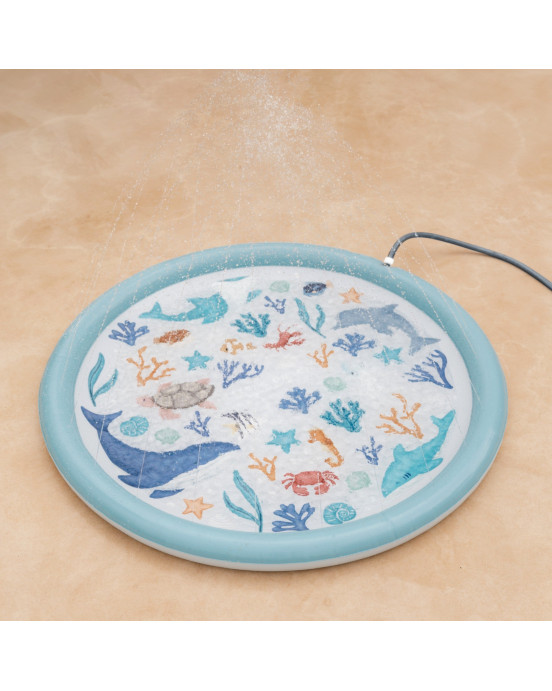 LITTLE DUTCH Φουσκωτό στρώμα παιχνιδιού Sprinkler Ocean Dreams Μπλε 150 εκ LD2012395