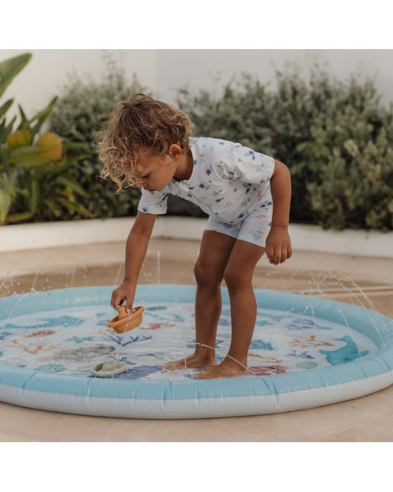 LITTLE DUTCH Φουσκωτό στρώμα παιχνιδιού Sprinkler Ocean Dreams Μπλε 150 εκ LD2012395