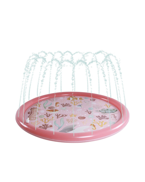 LITTLE DUTCH Φουσκωτό στρώμα παιχνιδιού Sprinkler Ocean Dreams Ροζ 150 εκ LD2012396