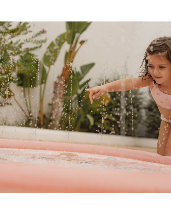 LITTLE DUTCH Φουσκωτό στρώμα παιχνιδιού Sprinkler Ocean Dreams Ροζ 150 εκ LD2012396