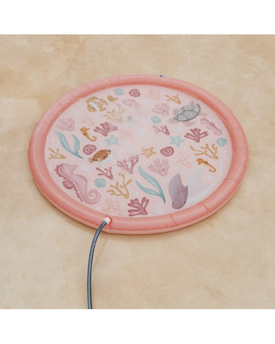 LITTLE DUTCH Φουσκωτό στρώμα παιχνιδιού Sprinkler Ocean Dreams Ροζ 150 εκ LD2012396
