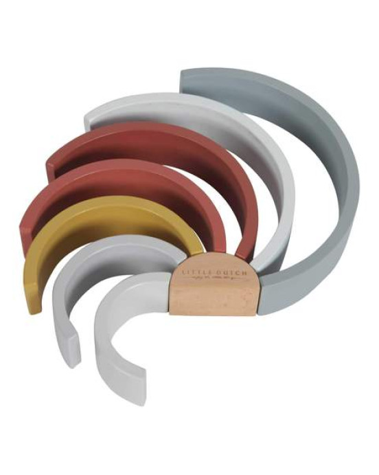Little Dutch Ξύλινο τρισδιάστατο Ουράνιο Τόξο Pure & Nature (πολύχρωμο) LD4701