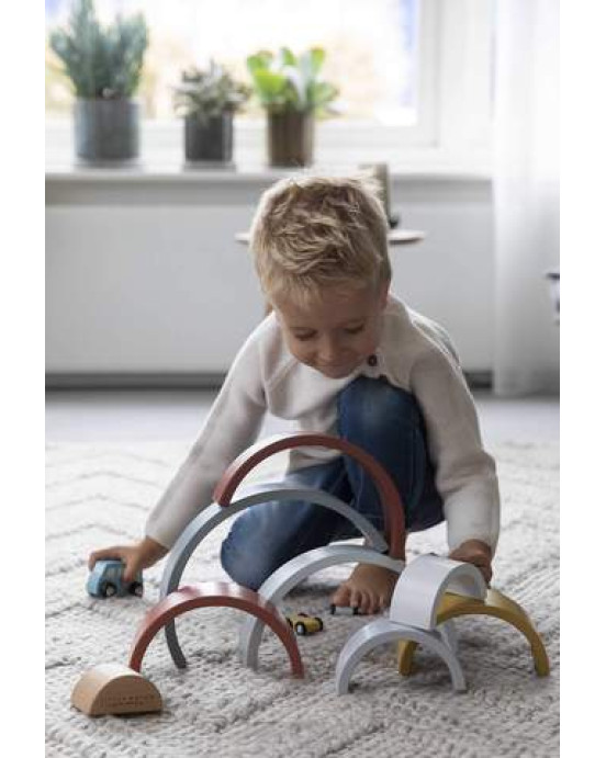 Little Dutch Ξύλινο τρισδιάστατο Ουράνιο Τόξο Pure & Nature (πολύχρωμο) LD4701