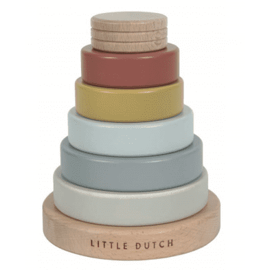 Little Dutch  Ξύλινη πυραμίδα ταξινόμησης Pure & Nature (πολύχρωμο)  LD4703