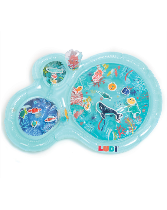 Ludi γαλάζιο βρεφικό χαλί δραστηριοτήτων με νερό "Θαλάσσιος Κόσμος" 30126