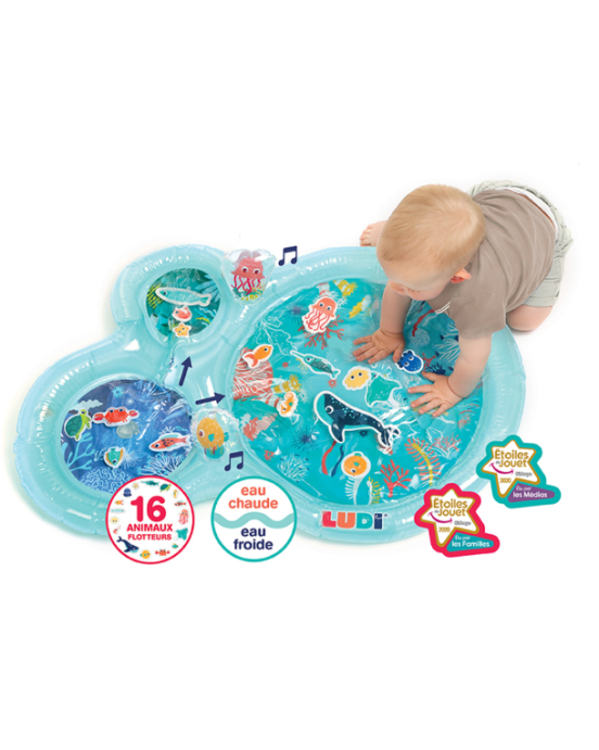 Ludi γαλάζιο βρεφικό χαλί δραστηριοτήτων με νερό "Θαλάσσιος Κόσμος" 30126