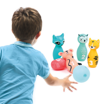 Ludi Μπόουλινγκ 5 ζωάκια "Ρακούν" 30136