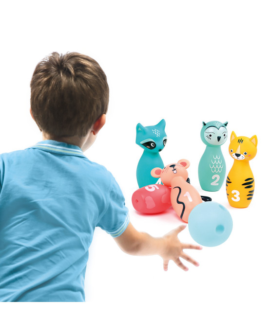 Ludi Μπόουλινγκ 5 ζωάκια "Ρακούν" 30136