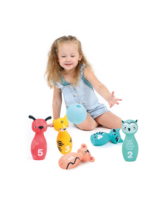 Ludi Μπόουλινγκ 5 ζωάκια "Ρακούν" 30136