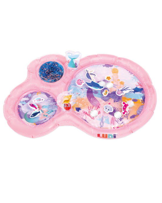 Ludi ροζ βρεφικό χαλί δραστηριοτήτων με νερό "Θαλάσσιος Κόσμος" 30124