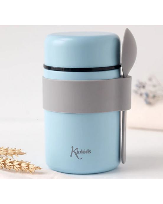 Kiokids Βρεφικό Θερμός Φαγητού με Κουταλάκι Σιέλ 500ml. 3597