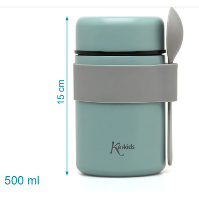 Kiokids Βρεφικό Θερμός Φαγητού με Κουταλάκι Μέντα 500ml. 3722