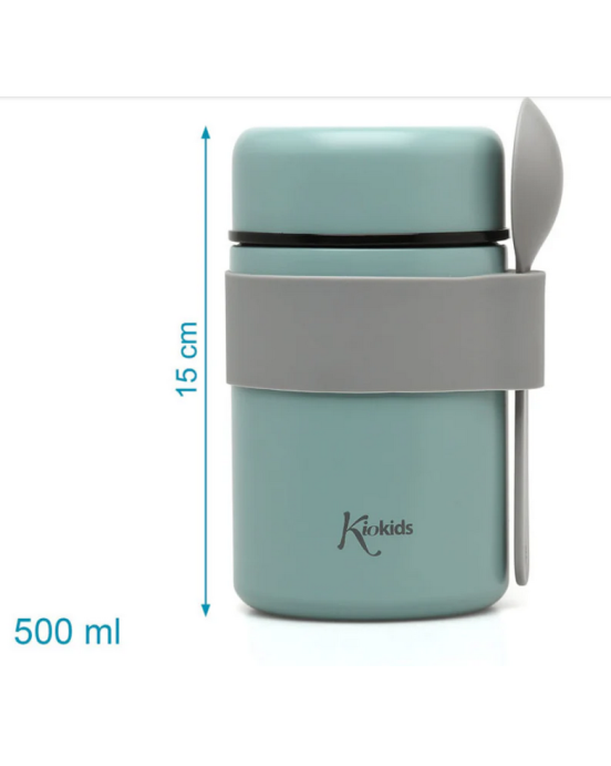 Kiokids Βρεφικό Θερμός Φαγητού με Κουταλάκι Μέντα 500ml. 3722