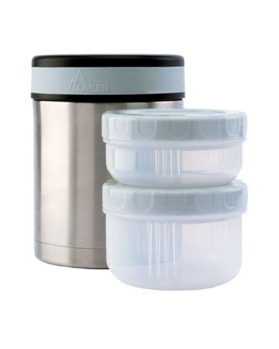 Laken Θερμός Φαγητού με 2 Ταπεράκια Forest 1L. DLP10F