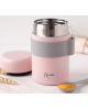 Kiokids Βρεφικό Θερμός Φαγητού με Κουταλάκι Ροζ 500ml.  3598