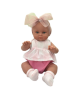 Lamagic magic baby κούκλα "Alicia με φούξια-λευκό ρούχο και μεγάλο φιόγκο "-45εκ. MB46721