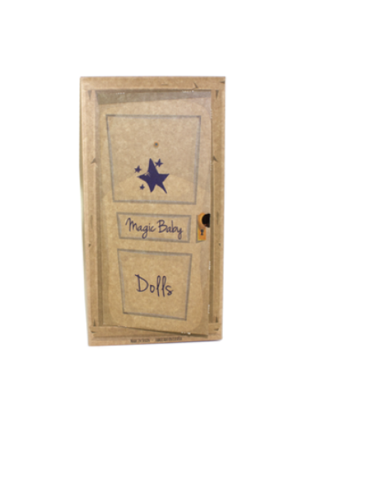 Lamagic magic baby κούκλα "Alicia με φούξια-λευκό ρούχο και μεγάλο φιόγκο "-45εκ. MB46721