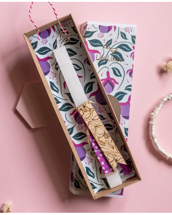 LifeLikes Λαμπάδα Fuksia με σελιδοδείκτη 4125