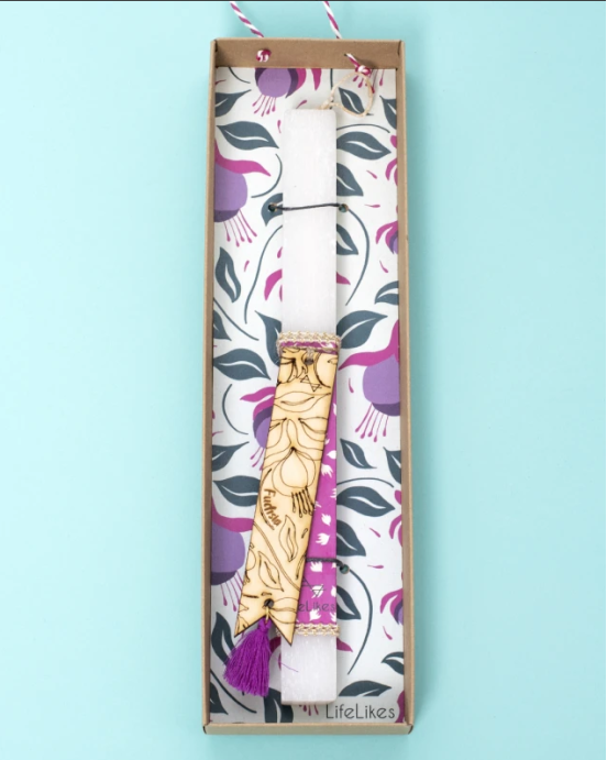 LifeLikes Λαμπάδα Fuksia με σελιδοδείκτη 4125