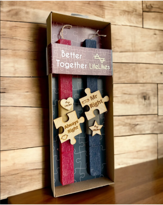 Lifelikes λαμπάδα mr right  mrs always right σε κουτί 04.22.00.000.2277