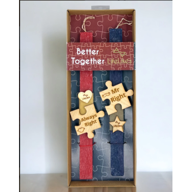 Lifelikes λαμπάδα mr right  mrs always right σε κουτί 04.22.00.000.2277