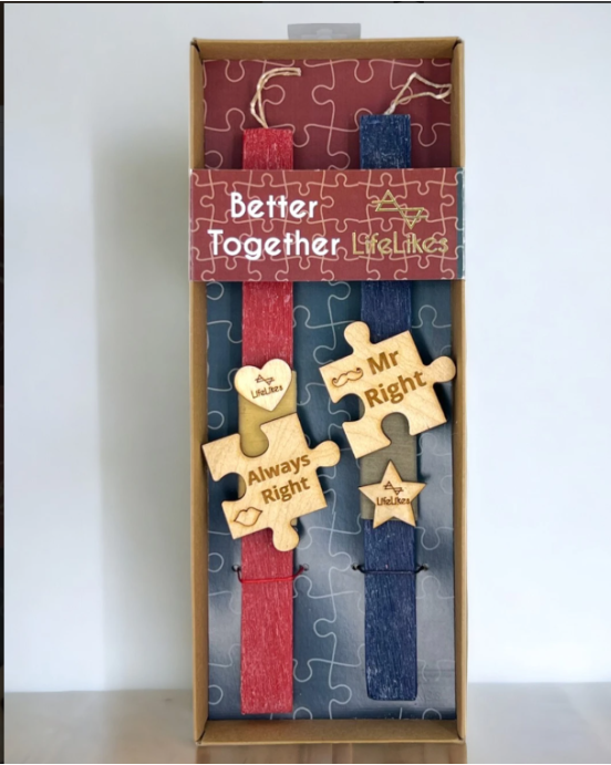 Lifelikes λαμπάδα mr right  mrs always right σε κουτί 04.22.00.000.2277