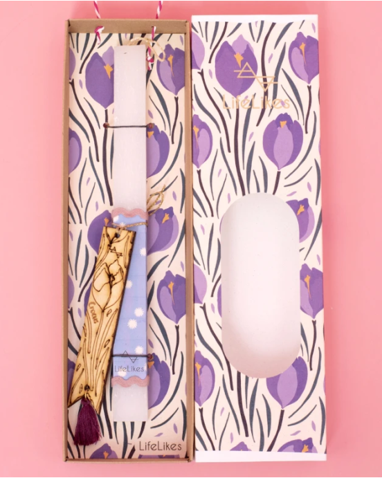 LifeLikes Λαμπάδα Τουλίπα Με Σελιδοδείκτη 4147