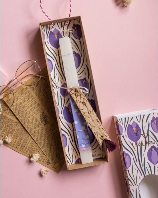 LifeLikes Λαμπάδα Τουλίπα Με Σελιδοδείκτη 4147