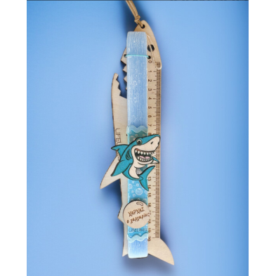 Lifelikes Λαμπάδα ξύλινος χάρακας καρχαρίας 04.21.00.000.6415