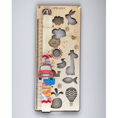 Lifelikes Λαμπάδα Stencil χάρακας ζωάκια 04.21.00.000.6443