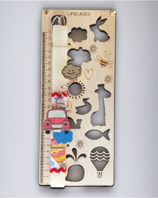 Lifelikes Λαμπάδα Stencil χάρακας ζωάκια 04.21.00.000.6443