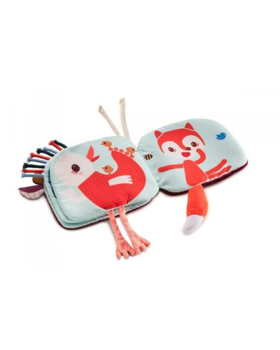 Lilliputiens  Υφασμάτινο βιβλιαράκι δραστηριοτήτων "Ποιος κρύβεται πίσω από την Rosalie?" LΙ83214