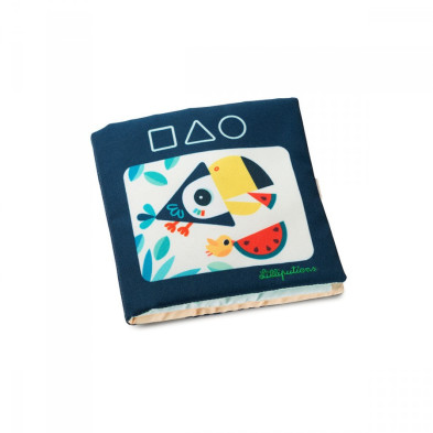 Lilliputiens Υφασμάτινο βιβλιαράκι δραστηριοτήτων "Μαθαίνω τα σχήματα" LΙ83311