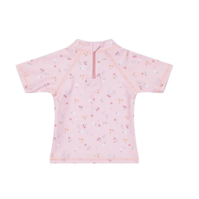 Little Dutch Μπλουζάκι κοντομάνικο με προστασία UV Little Pink Flowers - 86/92  LD-CL12443716 