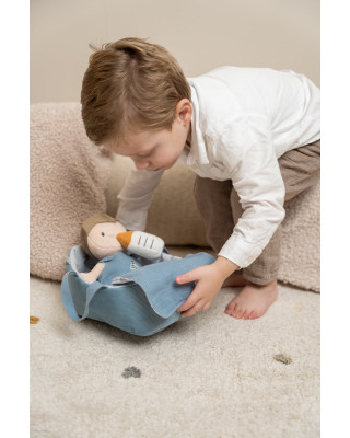 Little Dutch Υφασμάτινο μωρό σε καλαθούνα Jim - New LD4554