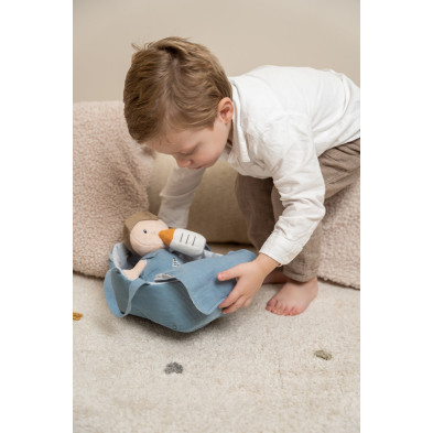 Little Dutch Υφασμάτινο μωρό σε καλαθούνα Jim - New LD4554