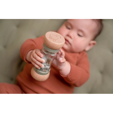 Little Dutch Ξύλινη κουδουνίστρα με ήχο βροχής Little Farm FSC LD7136