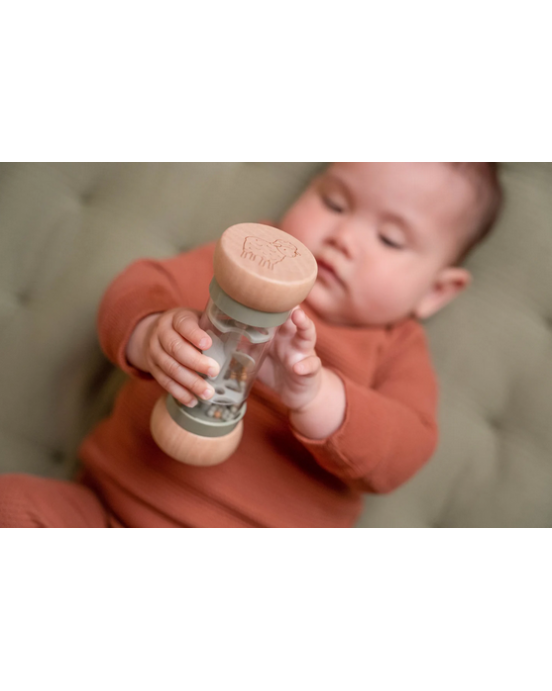 Little Dutch Ξύλινη κουδουνίστρα με ήχο βροχής Little Farm FSC LD7136