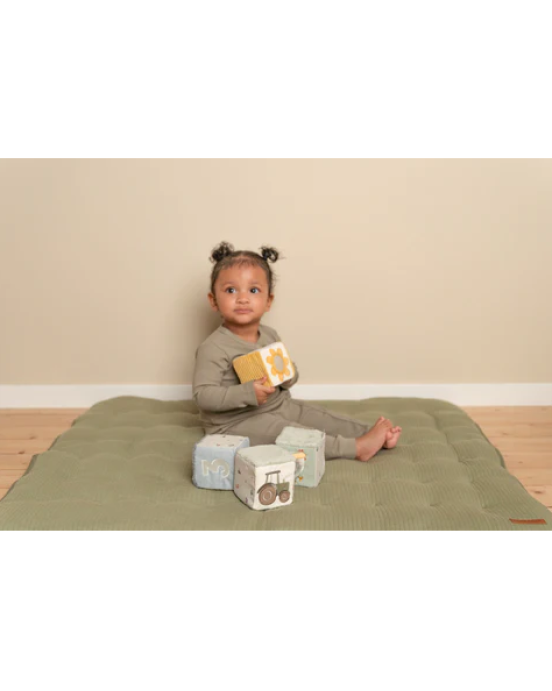 Little Dutch Σετ παιχνιδιού με υφασμάτινους κύβους Little Farm LD8816