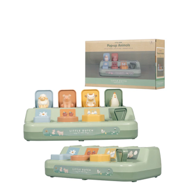 Little Dutch Εκπαιδευτικό παιχνίδι pop-up Ζωάκια LD2012515