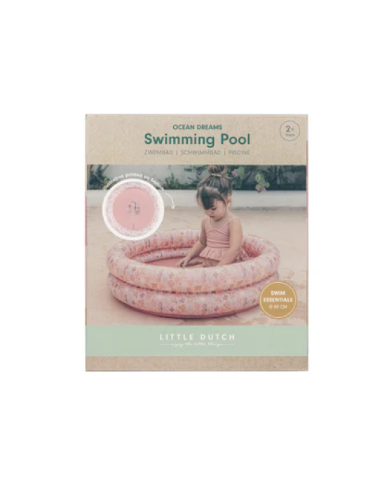 Little Dutch Φουσκωτή πισίνα Ocean Dreams Ροζ 80 εκ. LD2012389