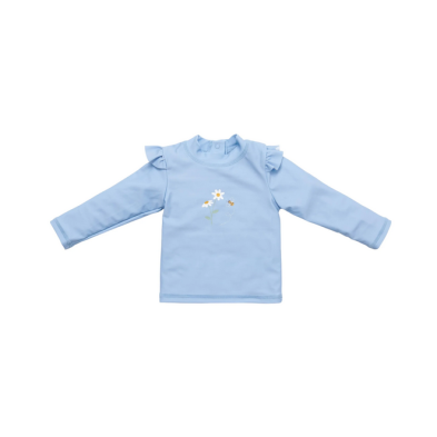 Little Dutch Μπλουζάκι μακρυμάνικο με βολάν με προστασία UV Blue Daisies 74/80εκ. LD-CL24048177