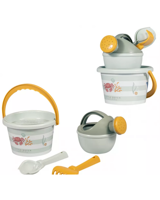 Little Dutch Σετ κουβαδάκια παραλίας Ocean Dreams Πράσινο LD2012320