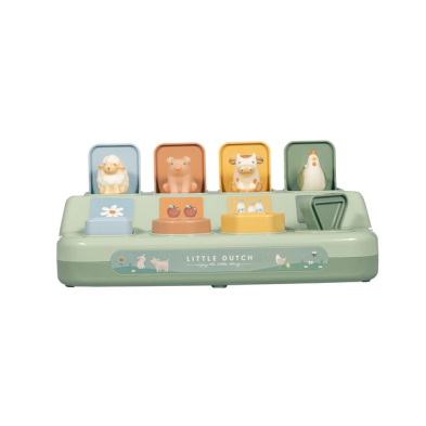 Little Dutch Εκπαιδευτικό παιχνίδι pop-up Ζωάκια LD2012515