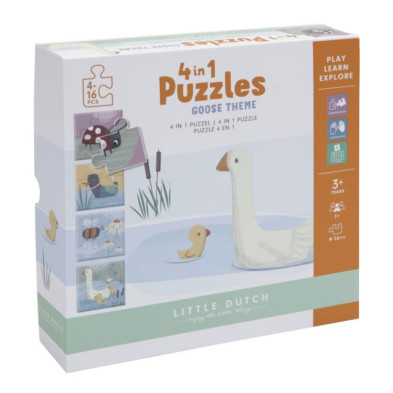 Little Dutch Παζλ 4 σε 1 Goose LD4754