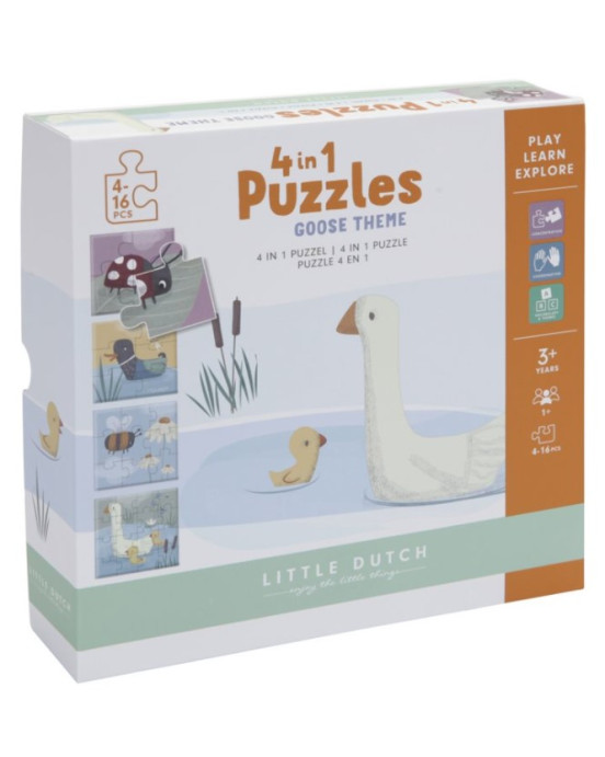 Little Dutch Παζλ 4 σε 1 Goose LD4754