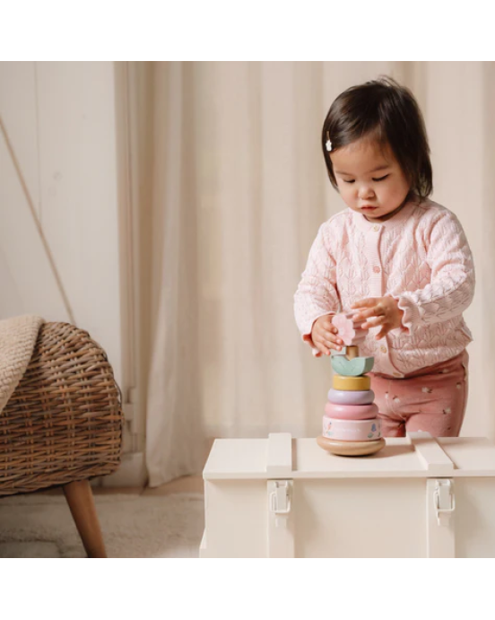 Little Dutch Ξύλινη πυραμίδα ταξινόμησης & ταλάντωσης Fairy Garden  FSC  LD7342