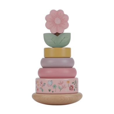 Little Dutch Ξύλινη πυραμίδα ταξινόμησης & ταλάντωσης Fairy Garden  FSC  LD7342