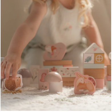 Little Dutch Σετ ξύλινα τουβλάκια Fairy Garden FSC  LD7345